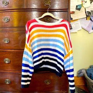 Rainbow Knit Sweater